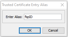 keystore explorer trusted certificate entry alias
